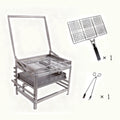 360° Adjustable Charcoal Rotating Grill